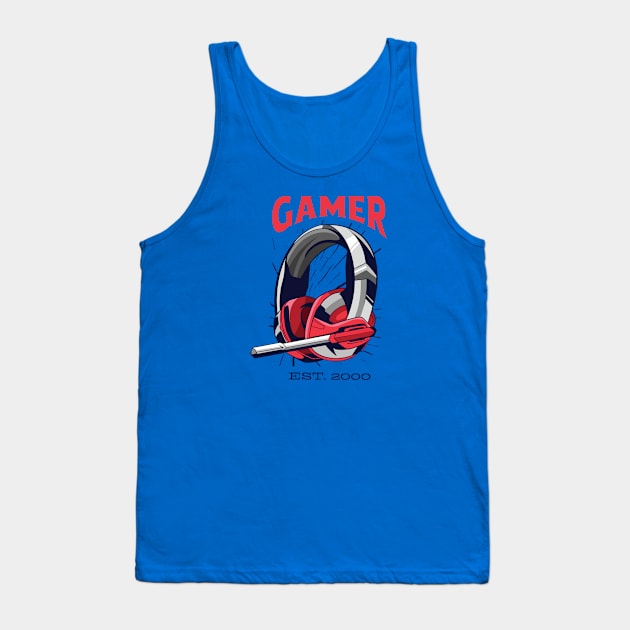 Gamer Headset Tank Top by Safdesignx